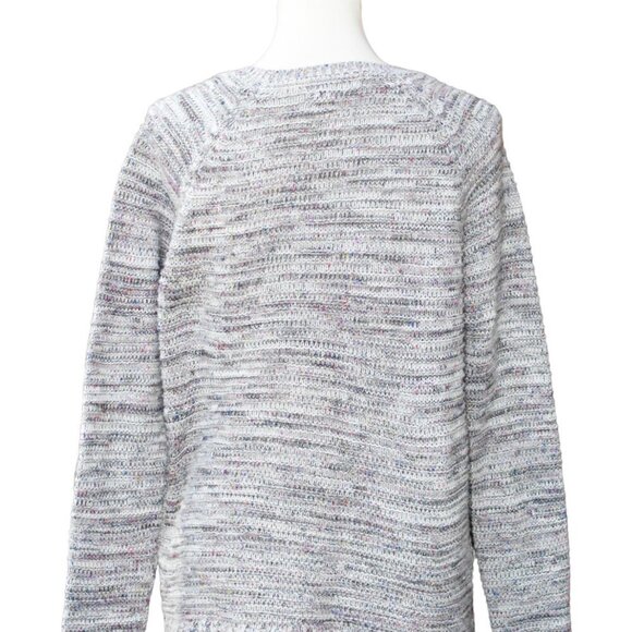 Gray and Purple Speckled Sweater | Long Sweater | 2000s Clothing | Women Size L - Picture 7 of 9